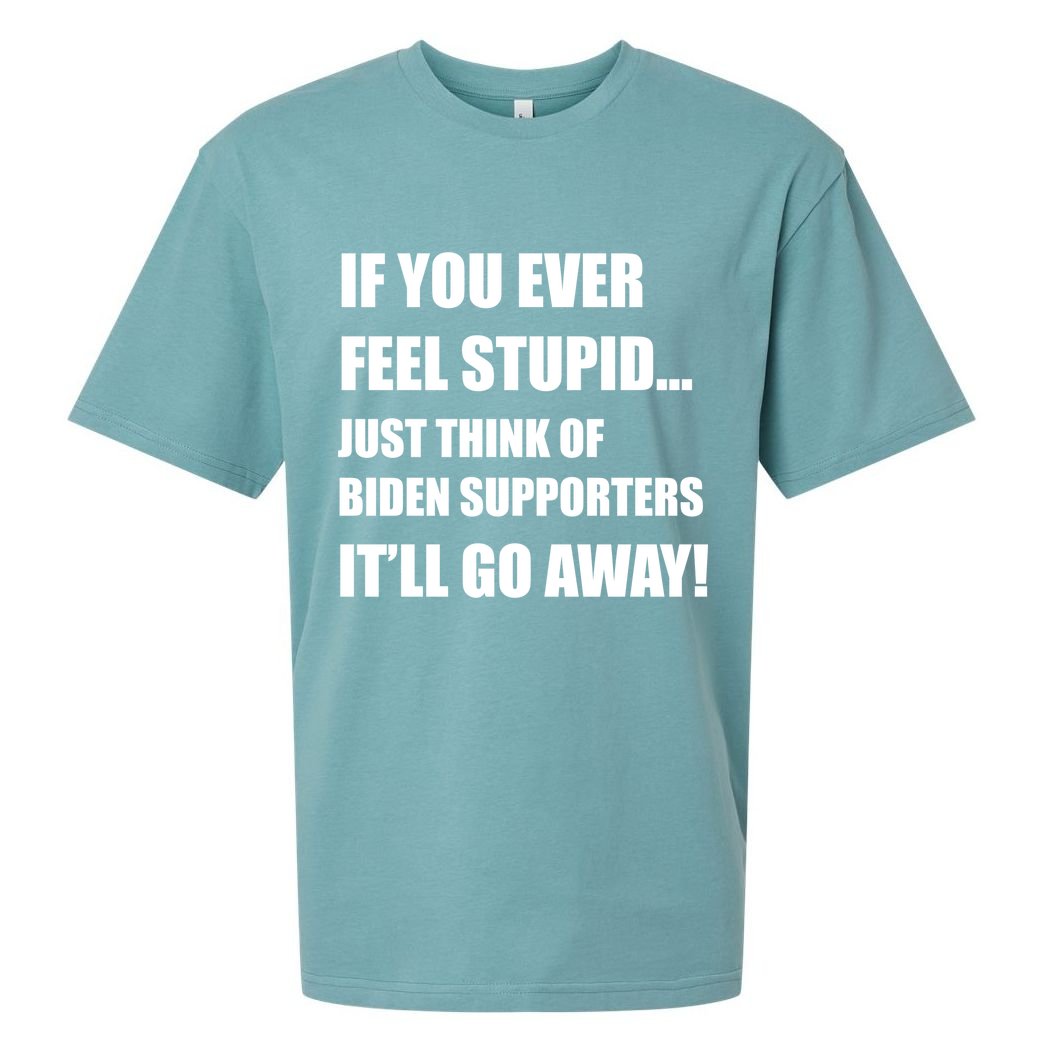 Funny Joe Biden Pro Trump 2024  Sueded Cloud Jersey T-Shirt