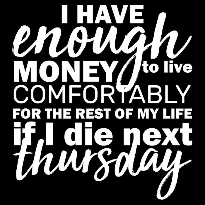 Funny Joke: I Have Enough Money To Live Backpack