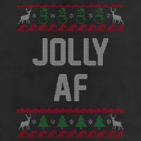 Funny Jolly AF Ugly Christmas Sweater Style Cool Comfort Performance Bucket Hat