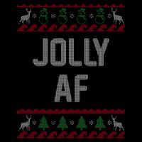 Funny Jolly AF Ugly Christmas Sweater Style Impact Tech Backpack