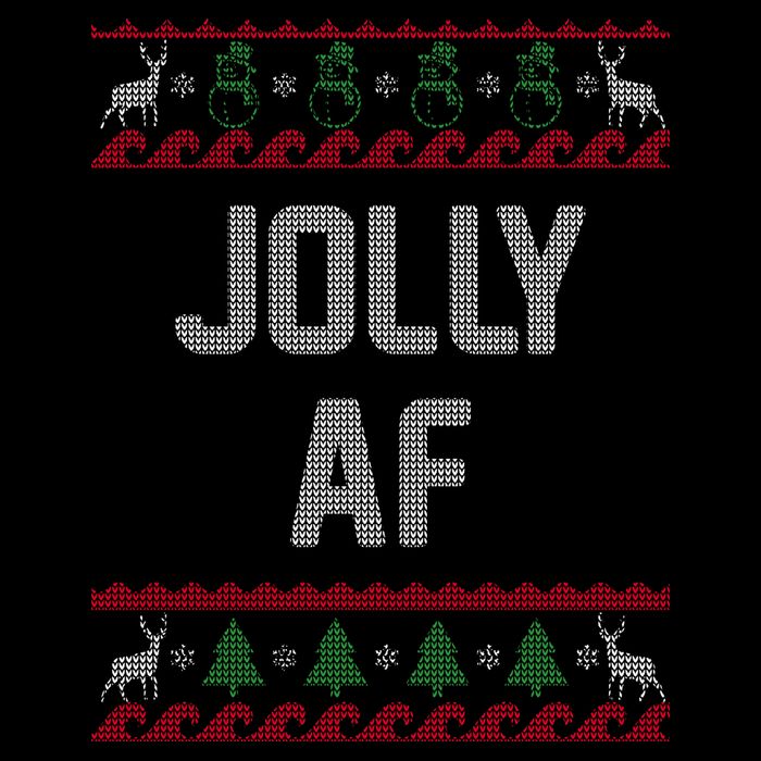 Funny Jolly AF Ugly Christmas Sweater Style Impact Tech Backpack