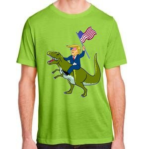 Funny July 4th Donald Trump T-Rex Adult ChromaSoft Performance T-Shirt