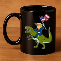 Funny July 4th Donald Trump T-Rex 11oz C Handle Ceramic Mug