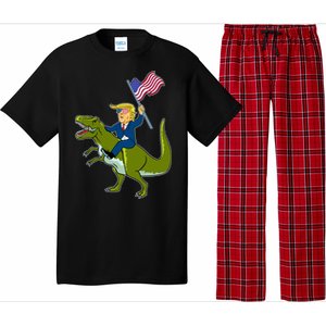 Funny July 4th Donald Trump T-Rex Pajama Set