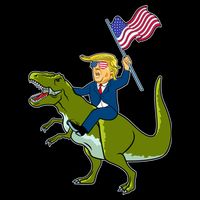 Funny July 4th Donald Trump T-Rex Premium T-Shirt