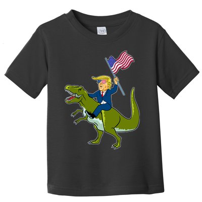 Funny July 4th Donald Trump T-Rex Toddler T-Shirt