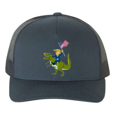 Funny July 4th Donald Trump T-Rex Yupoong Adult 5-Panel Trucker Hat