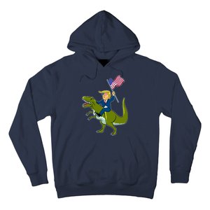 Funny July 4th Donald Trump T-Rex Hoodie