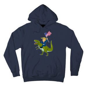 Funny July 4th Donald Trump T-Rex Tall Hoodie