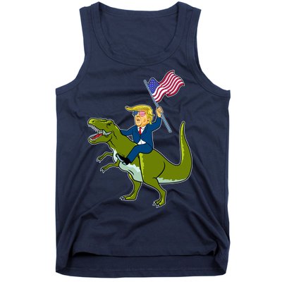 Funny July 4th Donald Trump T-Rex Tank Top