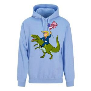 Funny July 4th Donald Trump T-Rex Unisex Surf Hoodie