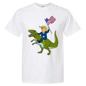 Funny July 4th Donald Trump T-Rex Garment-Dyed Heavyweight T-Shirt