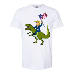 Funny July 4th Donald Trump T-Rex Softstyle CVC T-Shirt