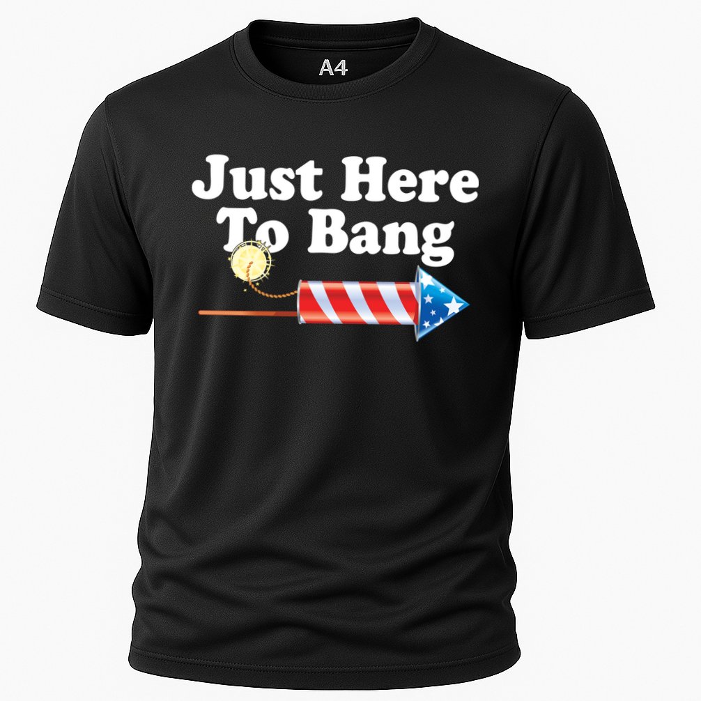 Funny July 4th Just Here To Bang Performance Shirt