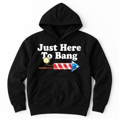 Funny July 4th Just Here To Bang Hoodie
