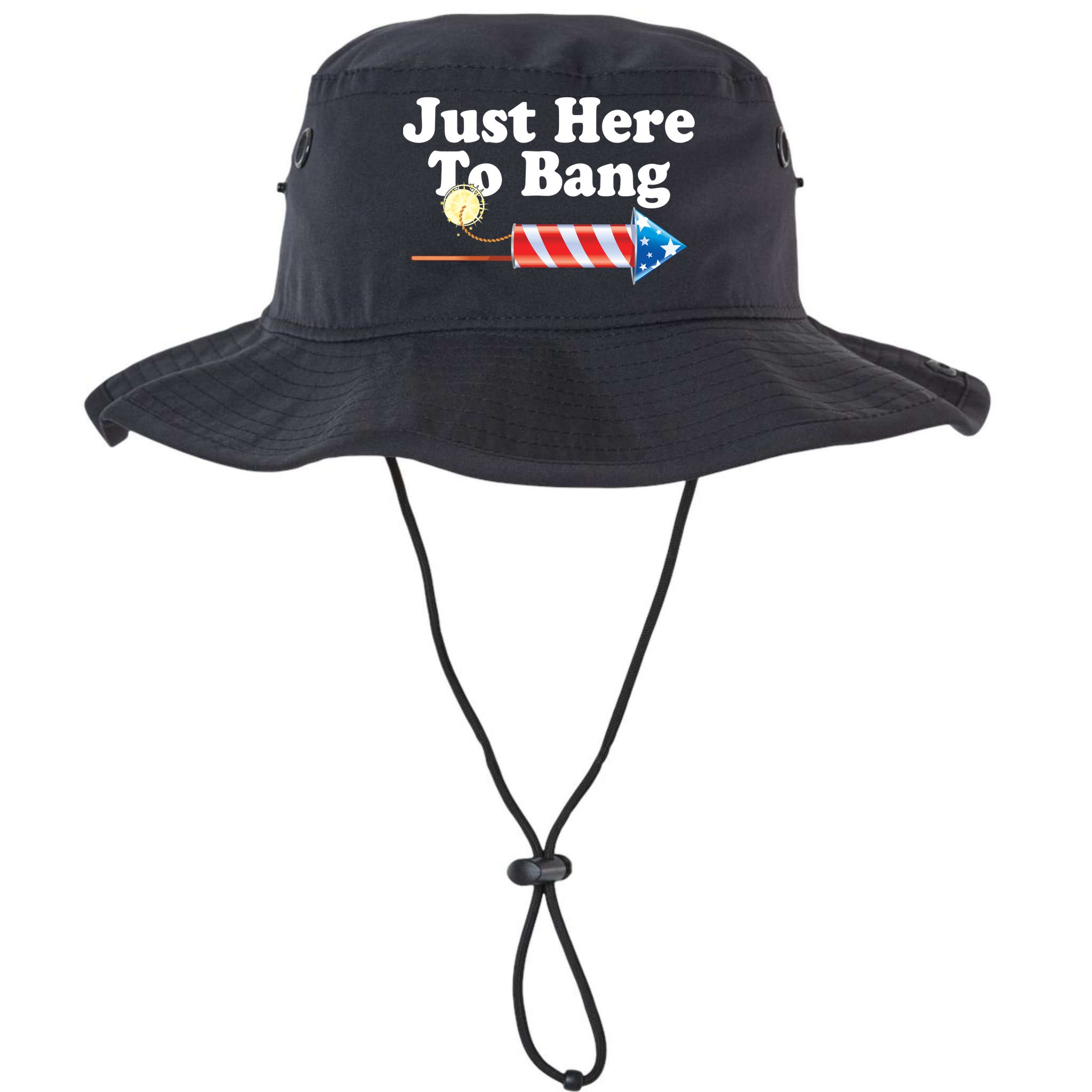 Funny July 4th Just Here To Bang Bucket Hat