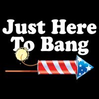 Funny July 4th Just Here To Bang Magnet