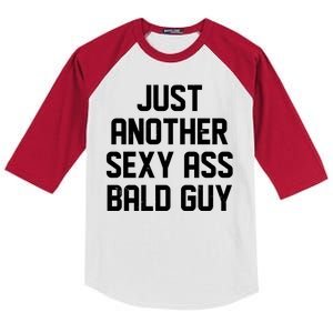 Funny Just Another Sexy Ass Bald Guy Kids Colorblock Raglan Jersey