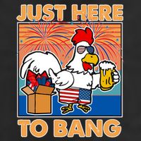 Funny Just Here To Bang Fireworks Beer Chicken Adult Drive Performance Visor