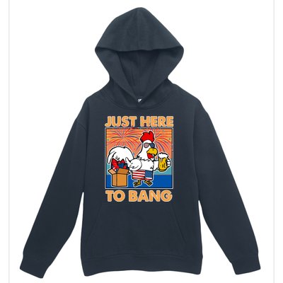 Funny Just Here To Bang Fireworks Beer Chicken Urban Pullover Hoodie