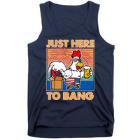 Funny Just Here To Bang Fireworks Beer Chicken Tank Top