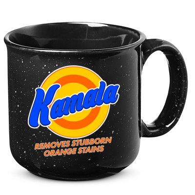 Funny Kamala Removes Stubborn Orange Stains 15oz Campfire Ceramic Mug