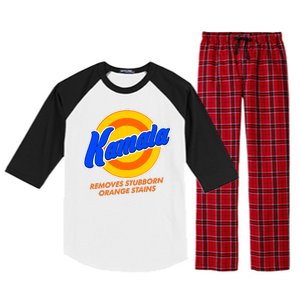 Funny Kamala Removes Stubborn Orange Stains Raglan Sleeve Pajama Set