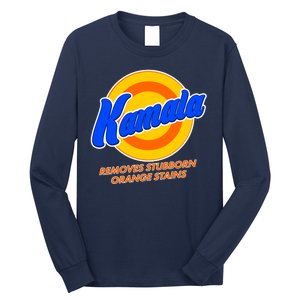 Funny Kamala Removes Stubborn Orange Stains Long Sleeve Shirt