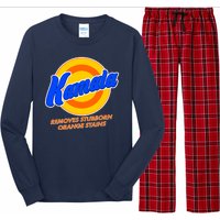 Funny Kamala Removes Stubborn Orange Stains Long Sleeve Pajama Set