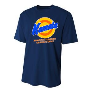 Funny Kamala Removes Stubborn Orange Stains Youth Performance Sprint T-Shirt