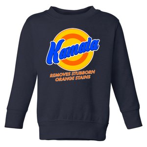 Funny Kamala Removes Stubborn Orange Stains Toddler Sweatshirt