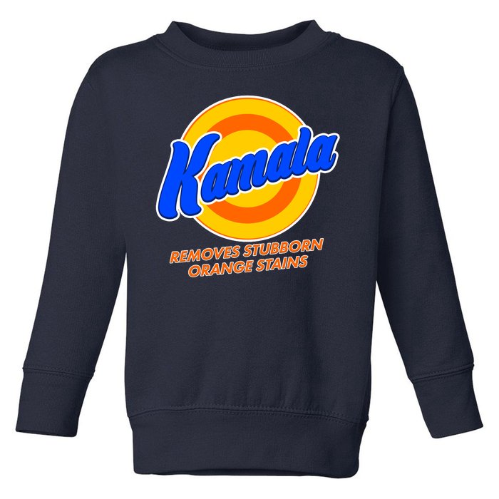 Funny Kamala Removes Stubborn Orange Stains Toddler Sweatshirt