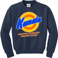 Funny Kamala Removes Stubborn Orange Stains Kids Sweatshirt