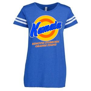 Funny Kamala Removes Stubborn Orange Stains Enza Ladies Jersey Football T-Shirt