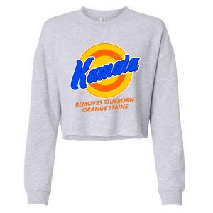 Funny Kamala Removes Stubborn Orange Stains Cropped Pullover Crew