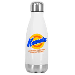 Funny Kamala Removes Stubborn Orange Stains Stainless Steel Insulated Water Bottle