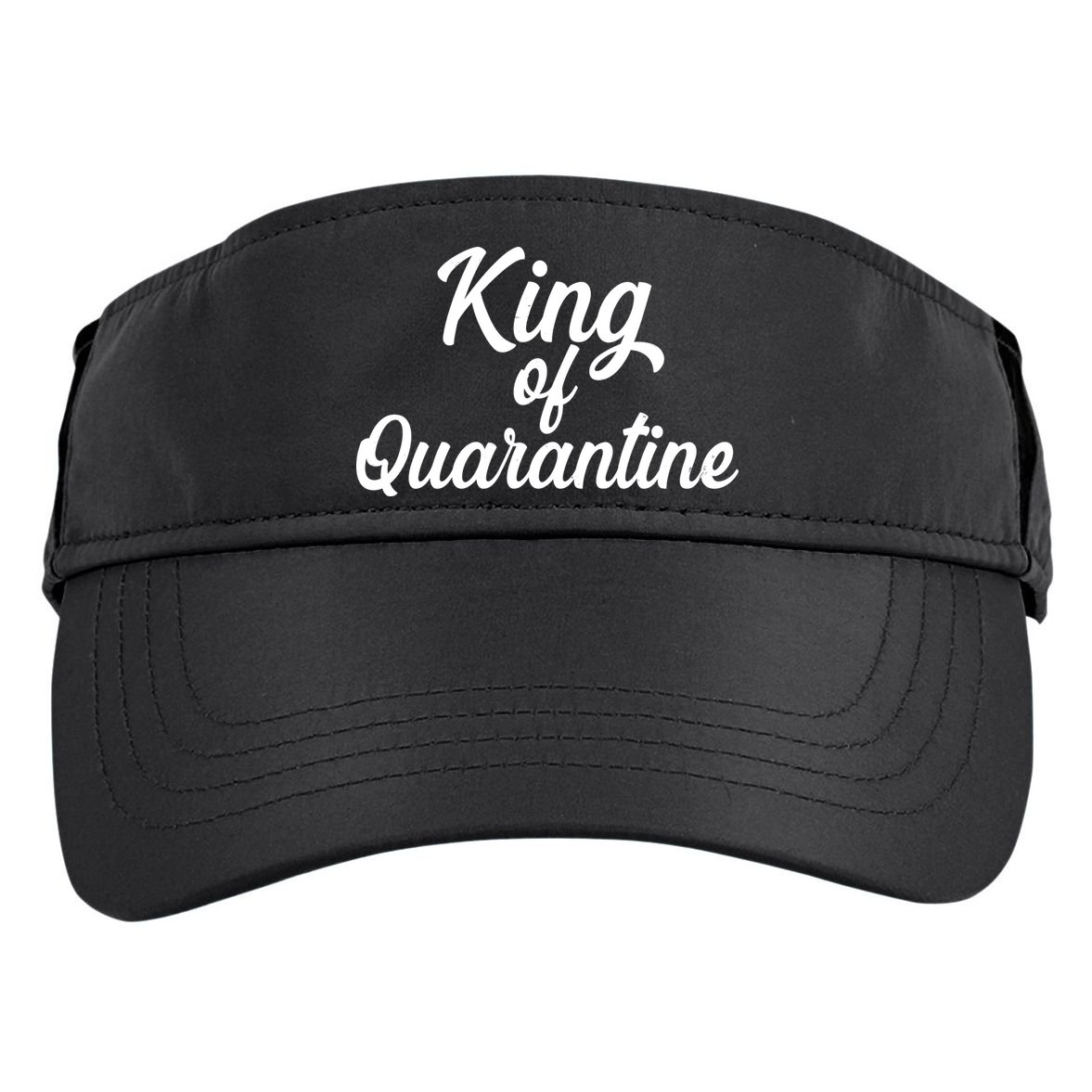 Funny King Of Quarantine Adult Drive Performance Visor