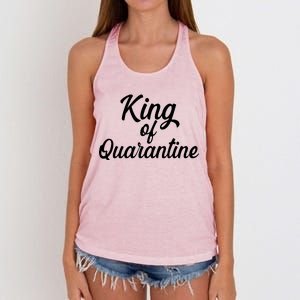 Funny King Of Quarantine Women's Knotted Racerback Tank