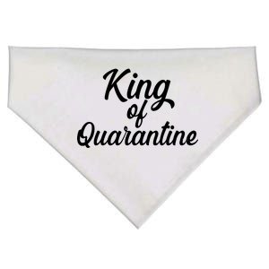 Funny King Of Quarantine USA-Made Doggie Bandana