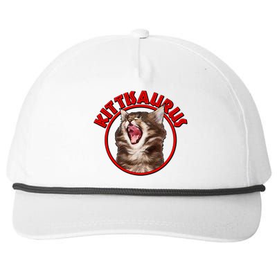 Funny Kittisaurus  Snapback Five-Panel Rope Hat