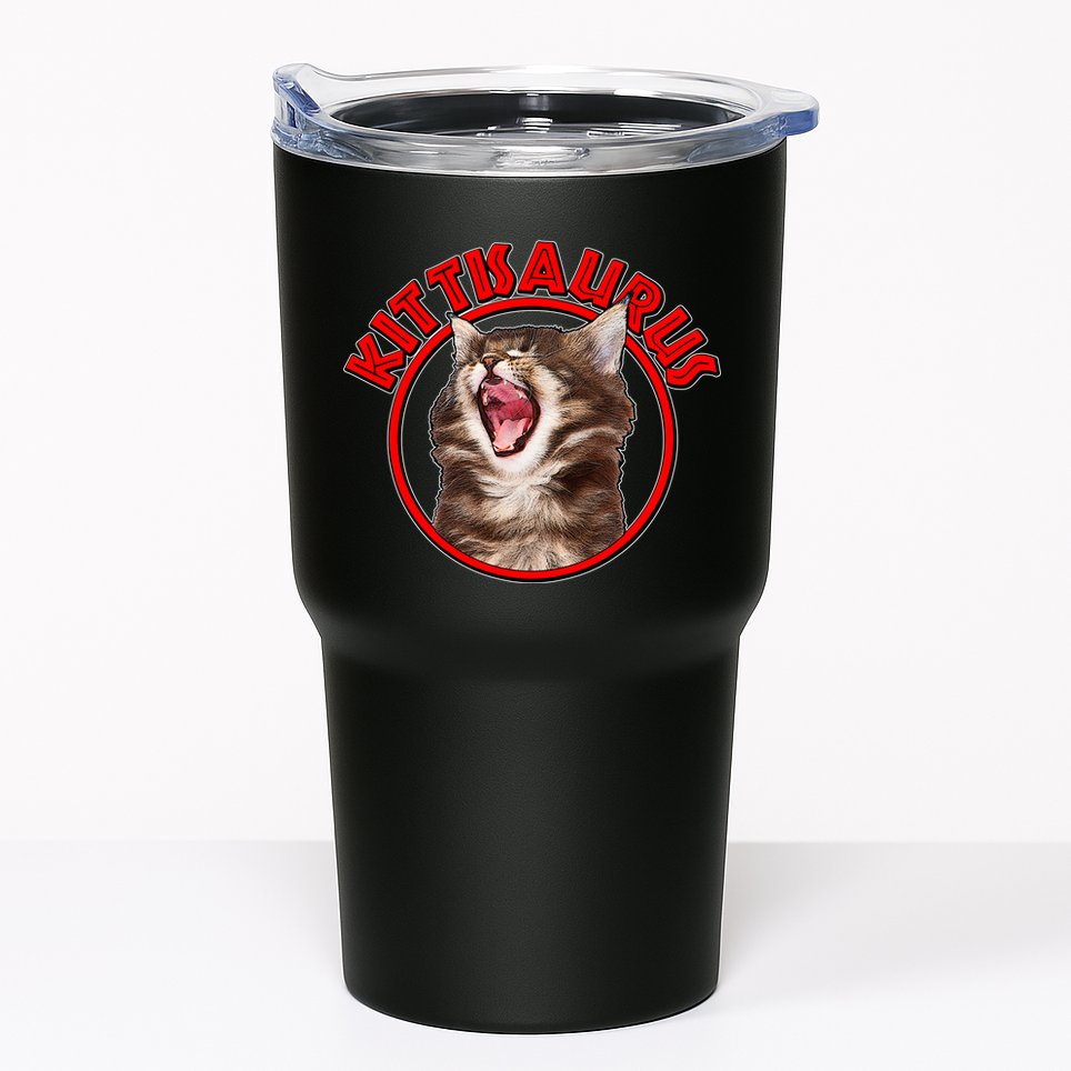 Funny Kittisaurus  Tumbler