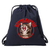 Funny Kittisaurus  Drawstring Bag