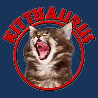 Funny Kittisaurus  Drawstring Bag