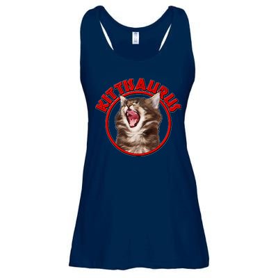 Funny Kittisaurus  Ladies Essential Flowy Tank