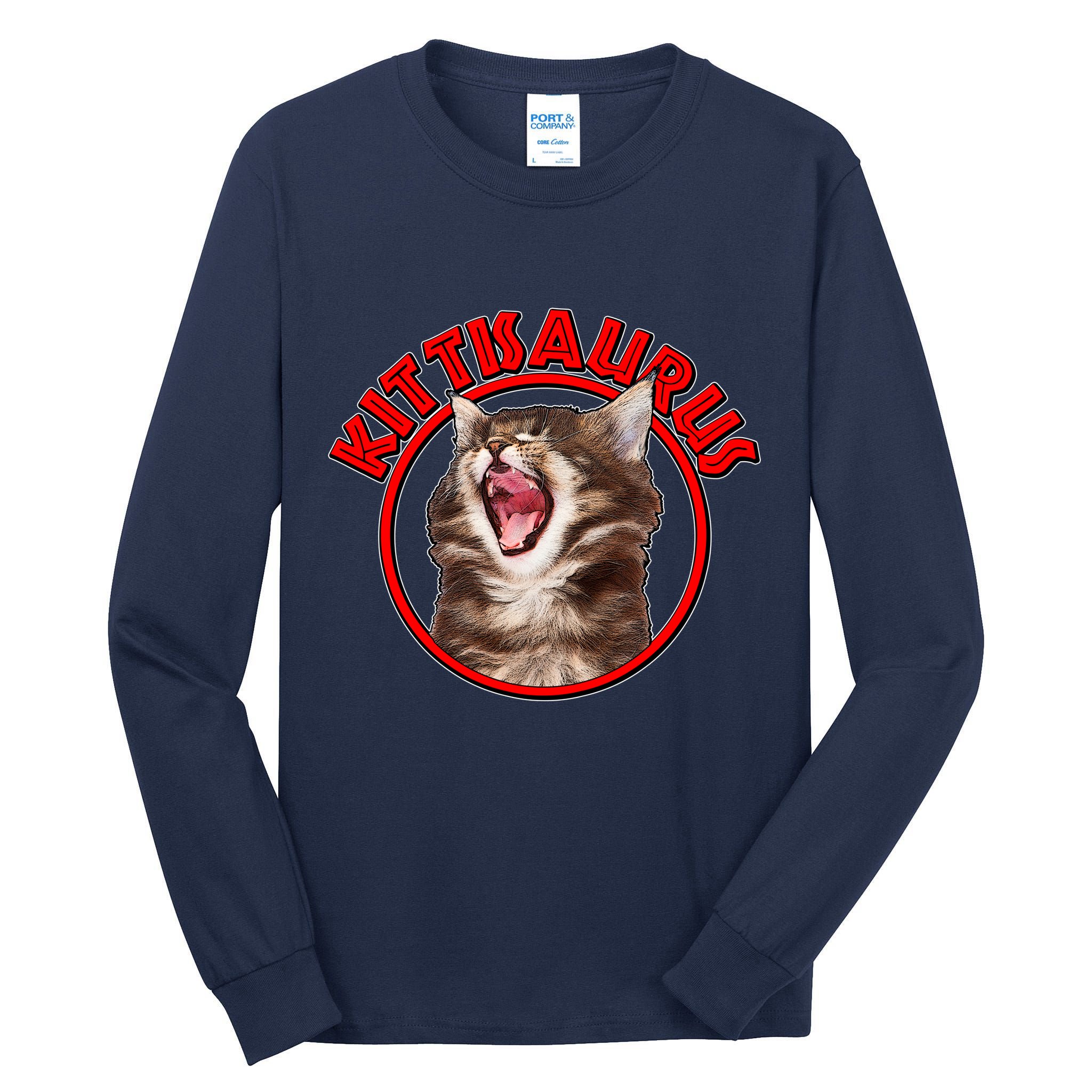 Funny Kittisaurus  Tall Long Sleeve T-Shirt