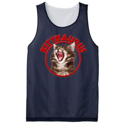 Funny Kittisaurus  Mesh Reversible Basketball Jersey Tank