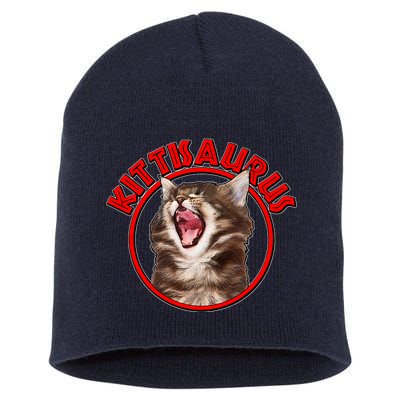 Funny Kittisaurus  Short Acrylic Beanie