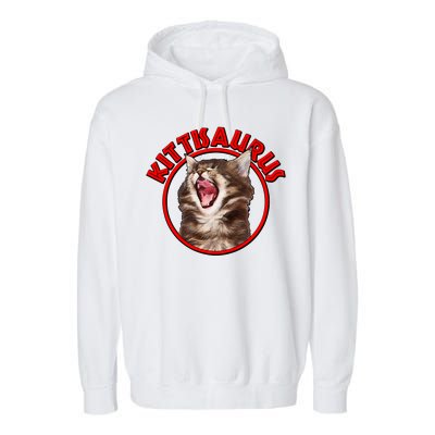 Funny Kittisaurus  Garment-Dyed Fleece Hoodie