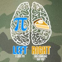 Funny Left Right Brain Pi Pie Legacy Tie Dye Trucker Hat
