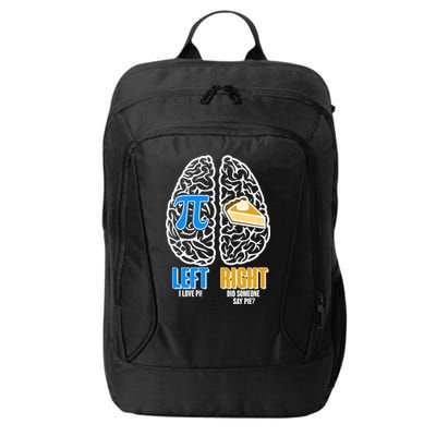 Funny Left Right Brain Pi Pie City Backpack